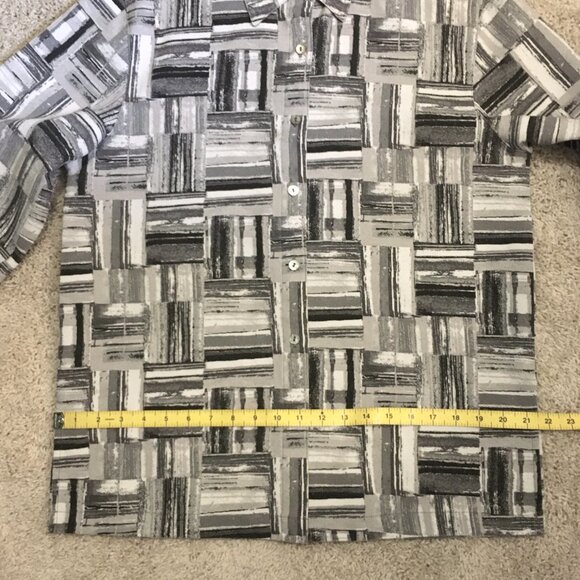 Vintage Blast Modern Bauhaus Mother of Pearl Button Down Dress Shirt - Picture 11 of 14
